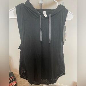Under Armour Black Sleeveless Hoodie Top